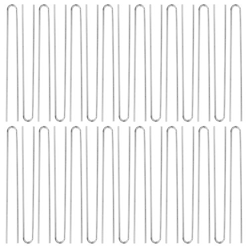 Lawie 30 Pack 4 Inch Silver U-Shaped Metal Hair Sticks, Straight Long Hair Forks, Bun Twist Hair Clips Holders - Arts and Crafts DIY Accessories