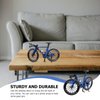 1pc Finger Mountain Bike Ornament Finger Bike Mini Bicycle Toy Alloy Desktop Ornament Bicycle Model Desktop House Model(Blue)