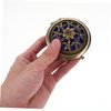 Tinksky Folding Pocket Mirror Round Compact Mirror Double-sided Makeup Mirror (Random Style)