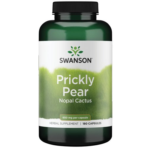 Swanson Prickly Pear Cactus Opuntia 650 Milligrams 180 Capsules