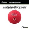 Champion Sports Playground Ball, 7", Red