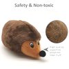 SUNKYPUP Hedgehogz Squeaky Dog Toy, Stuffed Plush Dog Toys for Small Medium Dogs (8 Inch (2 Pack))