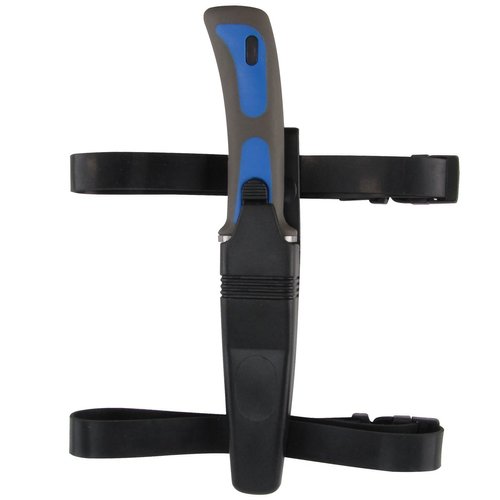 Treasure Gurus Stainless Steel Blue Dive Knife with Sheath Arm or Leg Straps and Line Cutter