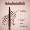 Mented Cosmetics No. 5 Brown Lip Liner Pencil, Waterproof Lip Liner Brown Lip Pencil, Natural Lip Liner Dark Lip Liner Vegan Cruelty-Free Makeup, Matte Lip Liners for Women