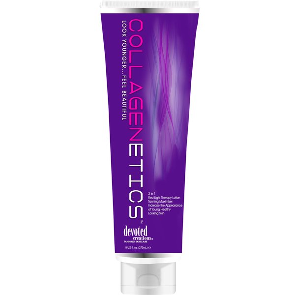 Collagenetics 2-in-1 Red Light Therapy Prep & Tanning Lotion - 9 oz.