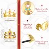 Yaomiao 44 Pcs Foam Crowns for Kids Princess Tiaras Crowns Bulk Diamond Sticker Making Kits for Birthday Party Supplies(Vintage Style)