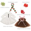 sweet dolly 18 Inch Christmas Doll Clothes Costumes, Doll Accesories, 18 Inches Doll Christmas Party Dress Snow Man Gingerbread Man Outfits for 18 inch Doll