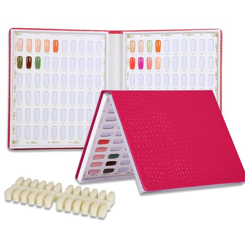 NMKL38 120 Nail Color Chart Display Book for Nail Polish UV Gel Color Cards Nail Salon Tool with ...
