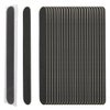 ForPro Professional Collection Wood Nail File, Black, 180/180 Grit, Double-Sided Manicure & Pedicure Nail Files, 7” L x .75“ W, Individually-Wrapped, 100-Count