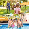 Foayex Hydro Lacrosse Game Set Outdoor Games Retractable Lacrosse Sticks Beach Toys with 2 Lacrosse Balls Pool Toys Yard Games for 3 4 5 6 7 8 9 10 Year Old Boys Girls Kids Toys