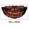 Halloween Tattoo Stickers 10PCS Clown Horror Mouth Tattoo Stickers Decal, Halloween Temporary Tattoos Face Body Makeup Decals Prank Props for Halloween Cosplay Party Decorations