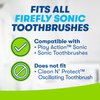 Firefly Sonic Replacement Brush Heads, Compatible with Play Action Sonic and Sonic Toothbrushes, for Ages 3+, Pack of 3, Small