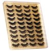 Eyelashes 3D False Lashes Fluffy Natural to Thick Faux Mink Lashes 20 Pairs Pack 17-20MM Long Wispy Crossed Fake Eyelashes 5 Styles Handmade Eye Lashes by Yawamica
