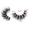 Losha Eyelashes Wispy Lashes Natural Look 8 Pairs Clear Band False Eyelashes Handmade Reusable Fake Eye Lashes Pack (NO.60)