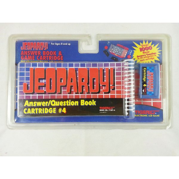 Tiger Jeopardy Answer Book and Game Cartridge # 4