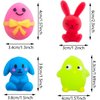 36 Pcs Easter Mochi Squishy Toys,Mini Cute Squeeze Toys Easter Gifts Box Stress Reliever Anxiety Packs for Kids Easter Basket Stuffers,Easter Egg Hunt Party Favors