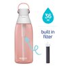 Brita Hard-Sided Plastic Premium Filtering Water Bottle, BPA-Free, Replaces 300 Plastic Water Bottles, Filter Lasts 2 Months or 40 Gallons, Includes 1 Filter, Kitchen Accessories, Blush - 36 oz.