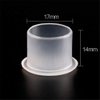Tattoo Ink Cups 200PCS 17mm Big Tattoo Pigment Cups With Base Disposable Plastic Tattoo Ink Caps Cups for Tattoo Ink Tattoo Kits Supplies