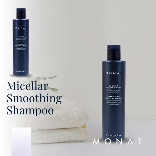 MONAT Soothing Micellar Shampoo - High-Performance Hair Shampoo Promises a Gentle, Refreshing Cleanse. Friendly to Scalp - Net Wt. 237 ml / 8 fl. oz.