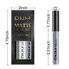 evpct DNM 3Pcs Dark Black Grey Gray White Matte Liquid Lipstick Lip Stain Sets for Women Matte+Lipstick Long Lasting Permanent Lipstick 24 hr Hours Magic Lipstick 24 Hours original Waterproof 16#