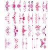 Kotbs Naughty Temporary Tattoos for Women Ladies Girls, 24-Sheet Flowers Temporary Tattoos Stickers, Fun for Lower Back Legs Arms Butt Stomach