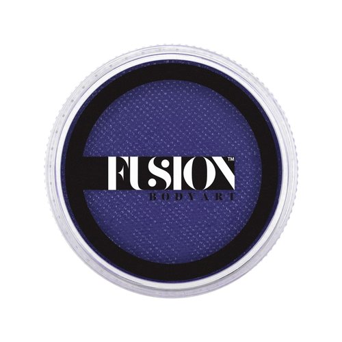 Fusion Body Art Pro Face Paint | Prime Magic Dark Blue (32gm), Professional Quality Water Activated Face and Body Paint Supplies Single Makeup Cake Hypoallergenic, Non-Toxic, Safe, Vegan