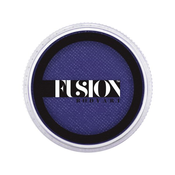 Fusion Body Art Pro Face Paint | Prime Magic Dark Blue (32gm), Professional Quality Water Activated Face and Body Paint Supplies Single Makeup Cake Hypoallergenic, Non-Toxic, Safe, Vegan