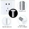 Hotop 120 Pcs Wall Switch Plate Screws 5/16 Inch Long 6-32 Thread Switch Cover Metal Panels Screws Oval Head Replacement Socket Screws Milling Slot Screws for Wall Light Switch Panels