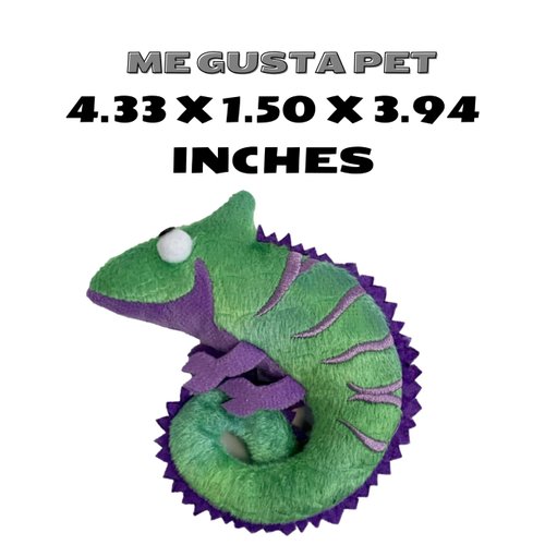 ME GUSTA PET Lizard Catnip Toys with North American Catnip | Lizard Cat Toy Crinkle Paper Sound | Lizard Kitten Toy Teething Chew | Cats Kicker Crinkle Paper | Chameleon Cat Toy 4.5-INCH