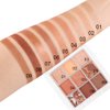 AMY'S DIARY Copper Matte and Shimmer Eyeshadow Palette, Hazel Smokey Eye Makeup Palette, Waterproof Long Lasting