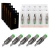 TATELF Tattoo Cartridge Needles 50pcs Professional Disposable Curved Magnum Sterilized Mixed 7RM 9RM 11RM 13RM 15RM for Tattoo Pen Rotary Machine Kit Tattoo Supplies(Upgrade RM)