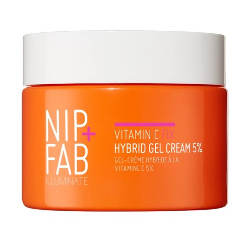 Nip+Fab Vitamin C Fix Hybrid Gel Cream 5% 1.7 fl oz | Gel-Like Moisturiser | High-Performance 5% ...