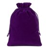 Lucky Monet 25/50/100PCS Velvet Drawstring Bags Jewelry Pouches for Christmas Birthday Party Wedding Favors Gift Candy Headphones Art and DIY Craft (25Pcs, Purple, 5” x 7”)