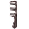 BRUSHZOO Wide Tooth Wooden Comb for Women, Men - Curly, Thick, Long Hair Detangling and Scalp Massager for Hair Growth