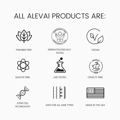 Alevai Stem+ Hydrating Hair Mask for Damaged, Curly, and Color-Treated Hair | Deep Conditioning for Growth | Sulfate, Paraben, and Phthalate-Free | Vegan