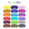 Eye Mask Sleep Masks Pack of 36 PorsMing Sleeping Mask Blindfold Eye Cover Team Building Games Party with Nose Pad and Adjustable Strap for Women Men Kids 4 Layers Colors (18 Color 36 Pieces)