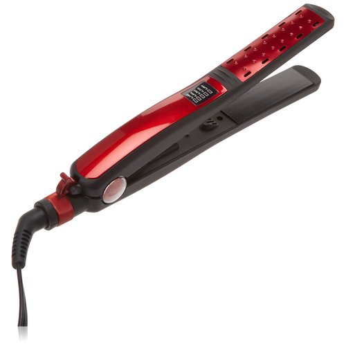 RoyalCraft TM Wet & Dry Professional Ceramic Hair Straightener Flat Iron Ceramic Tourmaline Plates Immediate Heat Up Iron (Red)