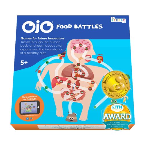 Food Battles Biology Board Game for Kids - Learning and Educational STEM Toys for Kids Ages 5 and up - Smart Preschool Games for Boys & Girls - Perfect Science Gift