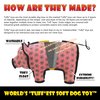TUFFY - World's Tuffest Soft Dog Toy - MEGA Tug Oval - Squeakers - Multiple Layers. Made Durable, Strong & Tough. Interactive Play (Tug, Toss & Fetch). Machine Washable & Floats. (Chain Link 2 Pack)