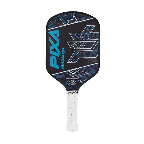 T-700 Carbon Fiber 20mm Carbon Pickleball Paddle, PIXA Mindrush Intermediate Racket/Racquet Super Long Handle 5.5 Inches: Max Grit/Surface Friction; Power/Control/Spin