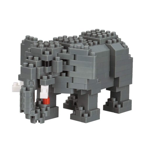 nanoblock - Animals - African Elephant, Collection Series Building Kit