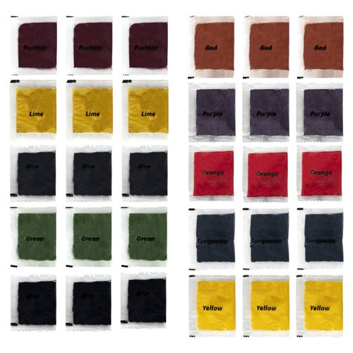 Tulip One-Step Tie-Dye Kit Refills, Rainbow Tie Dye, Multicolor, 30 Pack