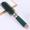 Leenchiry Detangler Hair Brushes Wet Hair Brushes for Women and Men Anti-Static Blow Drying Hair Brush Nylon Bristles Fashion Styling Hair Brushes Detangling Comb for All Hair Types (Green, Round)