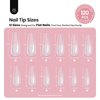 Beetles Tipex Instant Apex Nail Tips,120Pcs Pre-building Pre-Etched Gel Nail Tips Long Coffin Thicker Acrylic Nails Strong Full Cover False Nail Extension Building Gel Press-on Nails for Flat Nails
