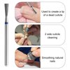 Vnjaoi 2Pcs Diamond Nail Drill Bits Carbide Conical Micro Cuticle Remover Bit Russian Electric File Bits for Under Nail Dead Skin Cleaning Cuticle Remove Nail Art Design Manicure and Pedicure