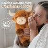 Cuckool Warmable Bull Cow Stuffed Animals, Microwavable Stuffed Animals Heating Pad for Cramps, Pain Stress Relief, Heatable Coolable Lavender Scented Plush Toys for Anxiety, Women Kids Bedtime