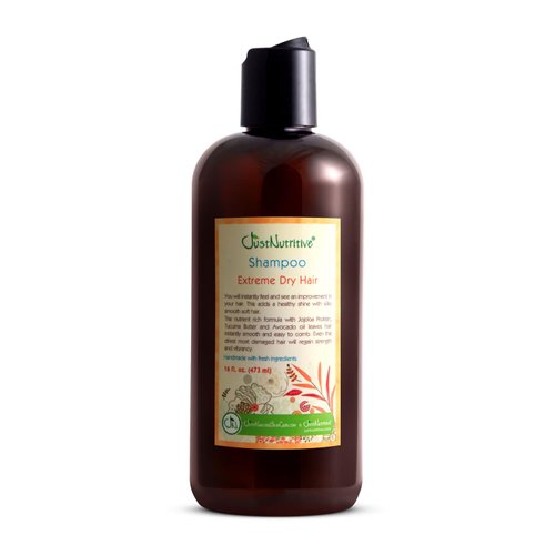 Just Nutritive Extreme Dry Hair Shampoo | Best Shampoo for Extremely Dry Hair | Restore Dry Damaged Hair | Deeply Nourishing | For Men And Women 16 fl oz