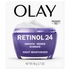 Olay Retinol 24 Face Moisturizer, Anti-Aging Night Face Cream for Wrinkles and Uneven Skin Tone with Retinol, 1.7 oz