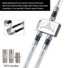 RELIAGINT 30ft, RG6 White Coaxial Cable with F Pin Connector, F81 Double Female Extension Adapter, Low Loss High Speed Coax Cable Cord Extender for HD TV, Dish,Satellite, Antenna, TV Cable 30'