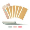 Anrosa Double Sided Tape for Hair Extensions Replacement Tape Adhesive Hair Extension Tapes， Hair Extension Tapes for Hair Extensions Wigs Supplies 72 Tabs (4cm x 0.8 cm) with Rat Tail Parting Combs